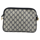 GUCCI GG Supreme Shoulder Bag PVC Navy Gold 97 02 068 Auth 181211-2