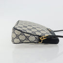 GUCCI GG Supreme Shoulder Bag PVC Navy Gold 97 02 068 Auth 181211-3