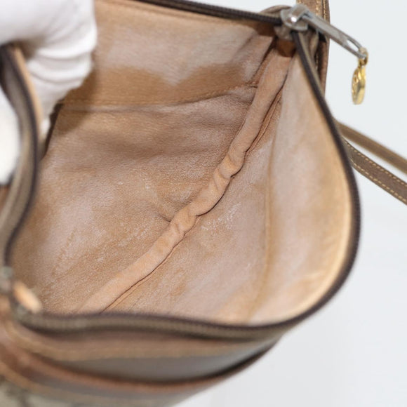 GUCCI GG Supreme Shoulder Bag PVC Beige Gold 904 02 020 Auth 181212