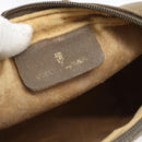 GUCCI GG Supreme Web Sherry Line Shoulder Bag PVC Beige Gold Auth 181213-15