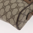 GUCCI GG Supreme Web Sherry Line Bag PVC Beige Gold 67 02 004 Auth 181214-15