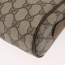 GUCCI GG Supreme Web Sherry Line Bag PVC Beige Gold 67 02 004 Auth 181214-17