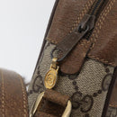 GUCCI GG Supreme Web Sherry Line Bag PVC Beige Gold 67 02 004 Auth 181214-9