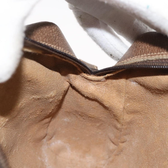 GUCCI GG Supreme Web Sherry Line Bag PVC Beige Gold 67 02 004 Auth 181214