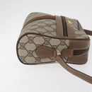 GUCCI GG Supreme Web Sherry Line Bag PVC Beige Gold 67 02 004 Auth 181214-3