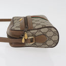 GUCCI GG Supreme Web Sherry Line Bag PVC Beige Gold 67 02 004 Auth 181214-4