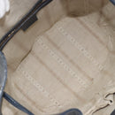 GUCCI Diamante Shoulder Bag Leather Navy Silver 354228 Auth 181216-10