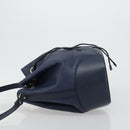 GUCCI Diamante Shoulder Bag Leather Navy Silver 354228 Auth 181216-4