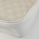 GUCCI Bamboo GG Canvas Shoulder Bag Ivory Silver 001 3865 Auth 181217A-16