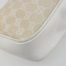 GUCCI Bamboo GG Canvas Shoulder Bag Ivory Silver 001 3865 Auth 181217A-17