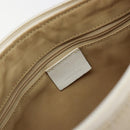 GUCCI Bamboo GG Canvas Shoulder Bag Ivory Silver 001 3865 Auth 181217A-19