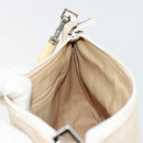 GUCCI Bamboo GG Canvas Shoulder Bag Ivory Silver 001 3865 Auth 181217A-20