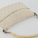 GUCCI Bamboo GG Canvas Shoulder Bag Ivory Silver 001 3865 Auth 181217A-6