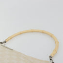 GUCCI Bamboo GG Canvas Shoulder Bag Ivory Silver 001 3865 Auth 181217A-14