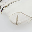 GUCCI Chain Shoulder Bag Leather White Gold 154392 Auth 181219A-14