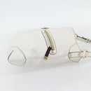 GUCCI Chain Shoulder Bag Leather White Gold 154392 Auth 181219A-4