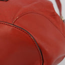 GUCCI Diamante Shoulder Bag Leather Red Gold 354229 Auth 181220-9