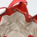 GUCCI Diamante Shoulder Bag Leather Red Gold 354229 Auth 181220-19