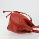 GUCCI Diamante Shoulder Bag Leather Red Gold 354229 Auth 181220-3