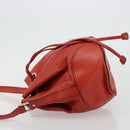GUCCI Diamante Shoulder Bag Leather Red Gold 354229 Auth 181220-4