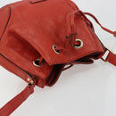 GUCCI Diamante Shoulder Bag Leather Red Gold 354229 Auth 181220-6