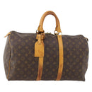 LOUIS VUITTON Monogram Keepall 45 Boston Bag M41428 LV Auth 181227-1