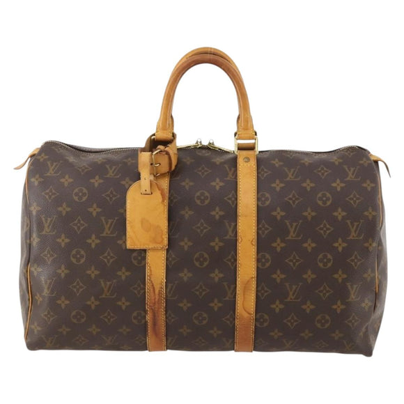 LOUIS VUITTON Monogram Keepall 45 Boston Bag M41428 LV Auth 181227