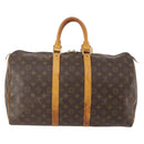 LOUIS VUITTON Monogram Keepall 45 Boston Bag M41428 LV Auth 181227-2