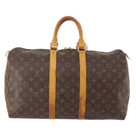 LOUIS VUITTON Monogram Keepall 45 Boston Bag M41428 LV Auth 181227