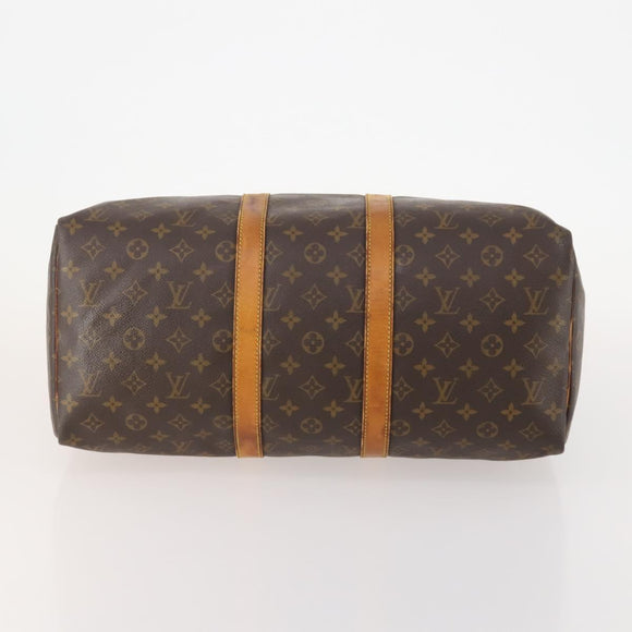 LOUIS VUITTON Monogram Keepall 45 Boston Bag M41428 LV Auth 181227