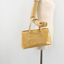 LOUIS VUITTON Vernis Wilshire PM Hand Bag Veil Amplession M91643 LV Auth 181230-22