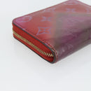 LOUIS VUITTON Vernis Valentine Limited Zippy Coin Purse Red M90523 Auth 181236A-16