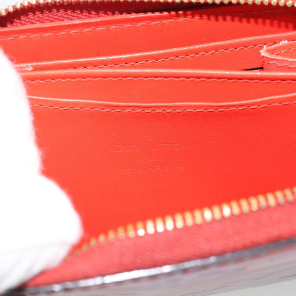 LOUIS VUITTON Vernis Valentine Limited Zippy Coin Purse Red M90523 Auth 181236A