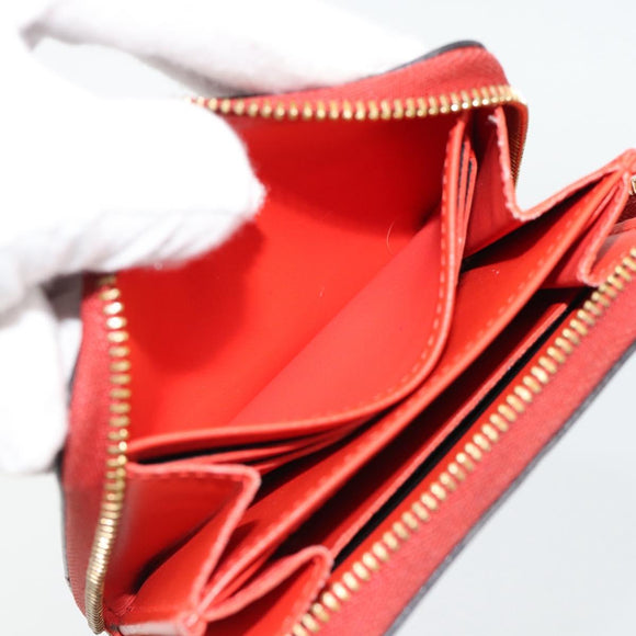 LOUIS VUITTON Vernis Valentine Limited Zippy Coin Purse Red M90523 Auth 181236A