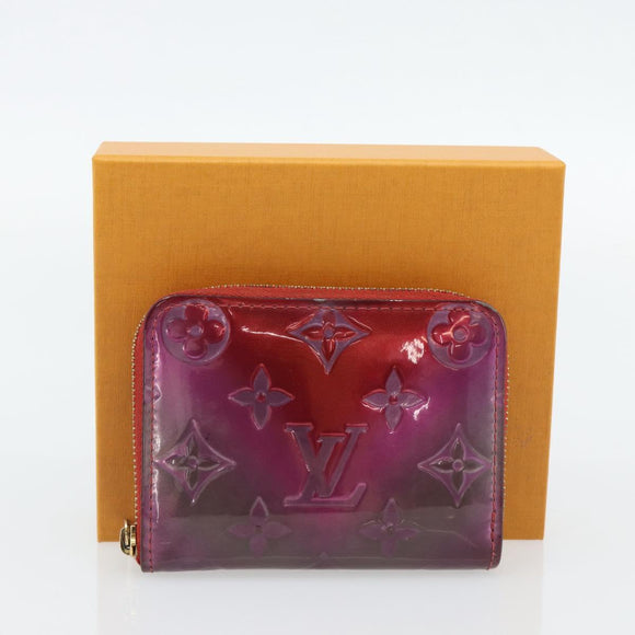LOUIS VUITTON Vernis Valentine Limited Zippy Coin Purse Red M90523 Auth 181236A