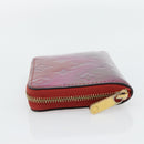 LOUIS VUITTON Vernis Valentine Limited Zippy Coin Purse Red M90523 Auth 181236A-4