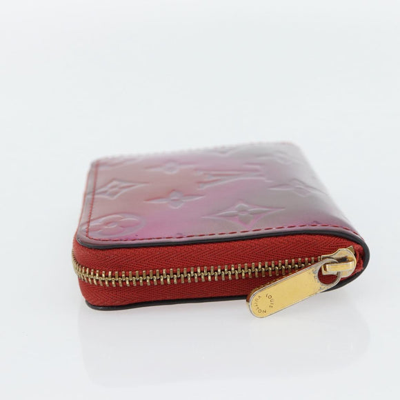 LOUIS VUITTON Vernis Valentine Limited Zippy Coin Purse Red M90523 Auth 181236A