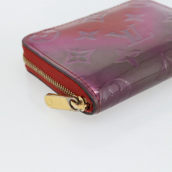 LOUIS VUITTON Vernis Valentine Limited Zippy Coin Purse Red M90523 Auth 181236A