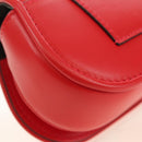 FENDI C'mon Kleine Umhängetasche Leder Rot Gold Original 181237M-17
