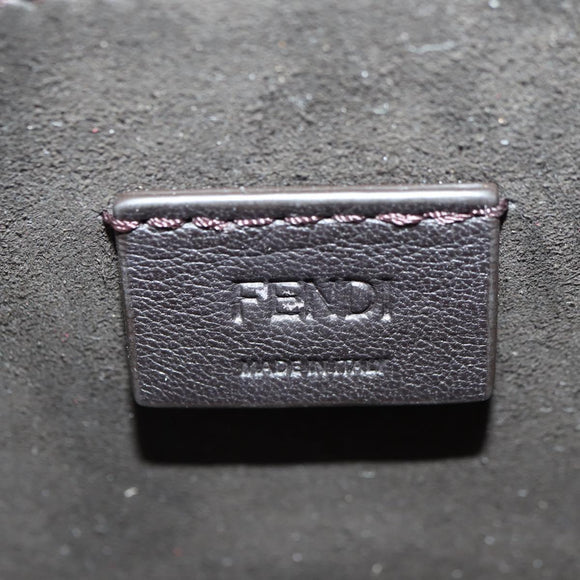FENDI C'mon Kleine Umhängetasche Leder Rot Gold Original 181237M