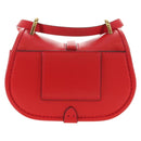FENDI C'mon Kleine Umhängetasche Leder Rot Gold Original 181237M-2