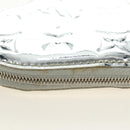 LOUIS VUITTON Miroir Porte Monnaie Coeur Münztäschchen Silber M93566 Auth 181238V-15