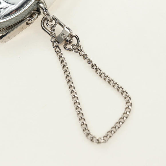 LOUIS VUITTON Miroir Porte Monnaie Coeur Münztäschchen Silber M93566 Auth 181238V