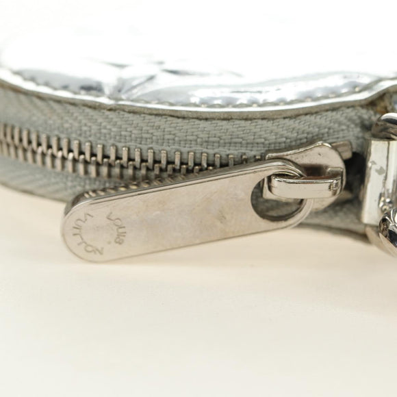 LOUIS VUITTON Miroir Porte Monnaie Coeur Münztäschchen Silber M93566 Auth 181238V