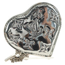 LOUIS VUITTON Miroir Porte Monnaie Coeur Münztäschchen Silber M93566 Auth 181238V-13