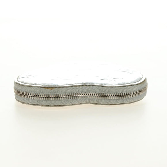 LOUIS VUITTON Miroir Porte Monnaie Coeur Münztäschchen Silber M93566 Auth 181238V