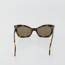 CHANEL Sonnenbrille Kunststoff Braun CC Auth 181241-3