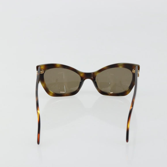 CHANEL Sonnenbrille Kunststoff Braun CC Auth 181241