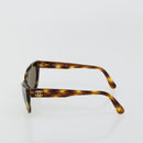 CHANEL Sonnenbrille Kunststoff Braun CC Auth 181241-4