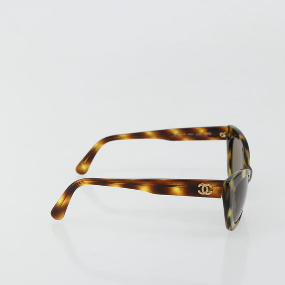CHANEL Sonnenbrille Kunststoff Braun CC Auth 181241